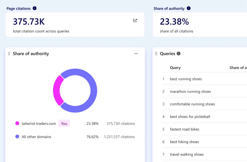 Microsoft Clarity AI Visibility dashboard