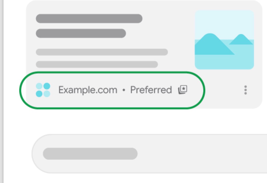 Google AI Search Preferred Sources