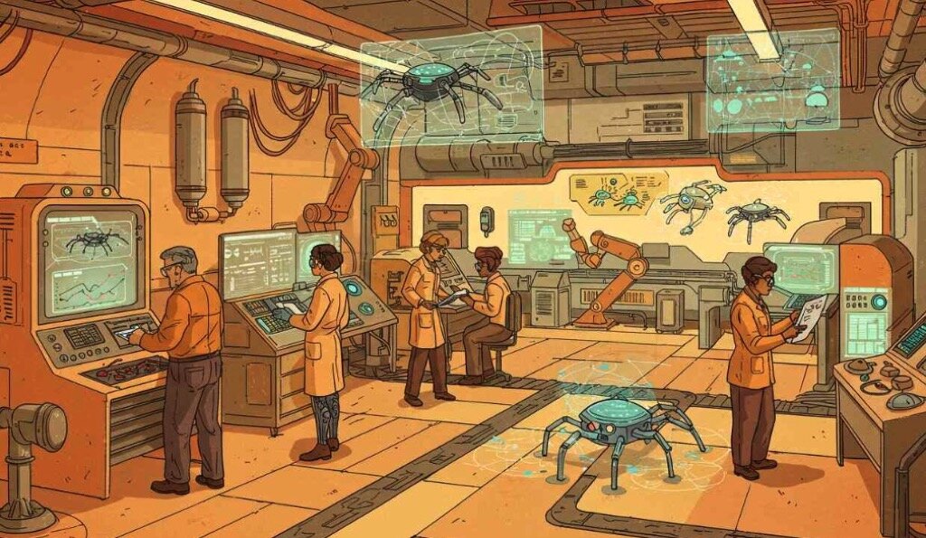 Humans and robots working together to implement the BISCUIT framework on their sites