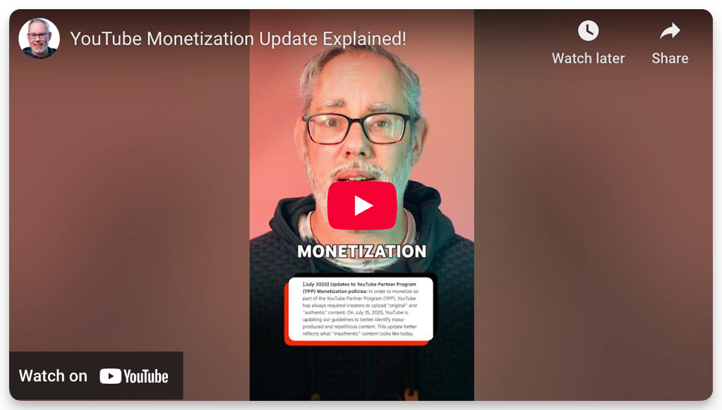 Youtube Demonetization