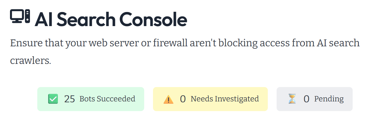 Ai Search Console