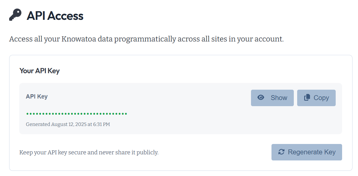 Api Access