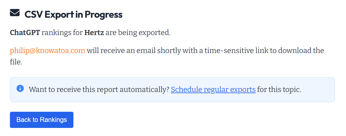 Csv Exports